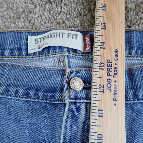 Vintage Levis 505 Jeans Mens Tag 42x30 Blue Denim - Picture 6 of 10